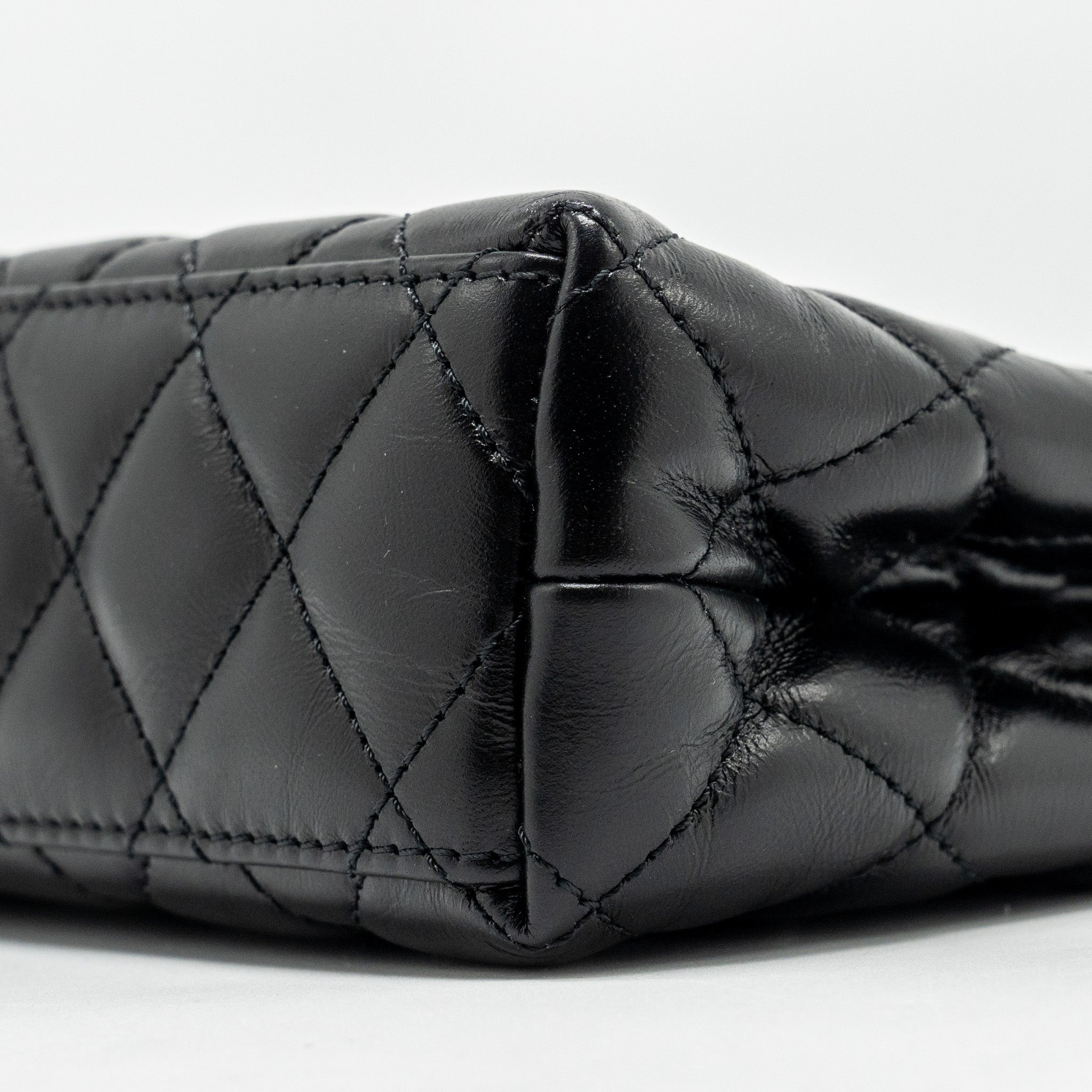 CHANEL Mini Kelly Shopping tote bag Calfskin Black  (Microchip)