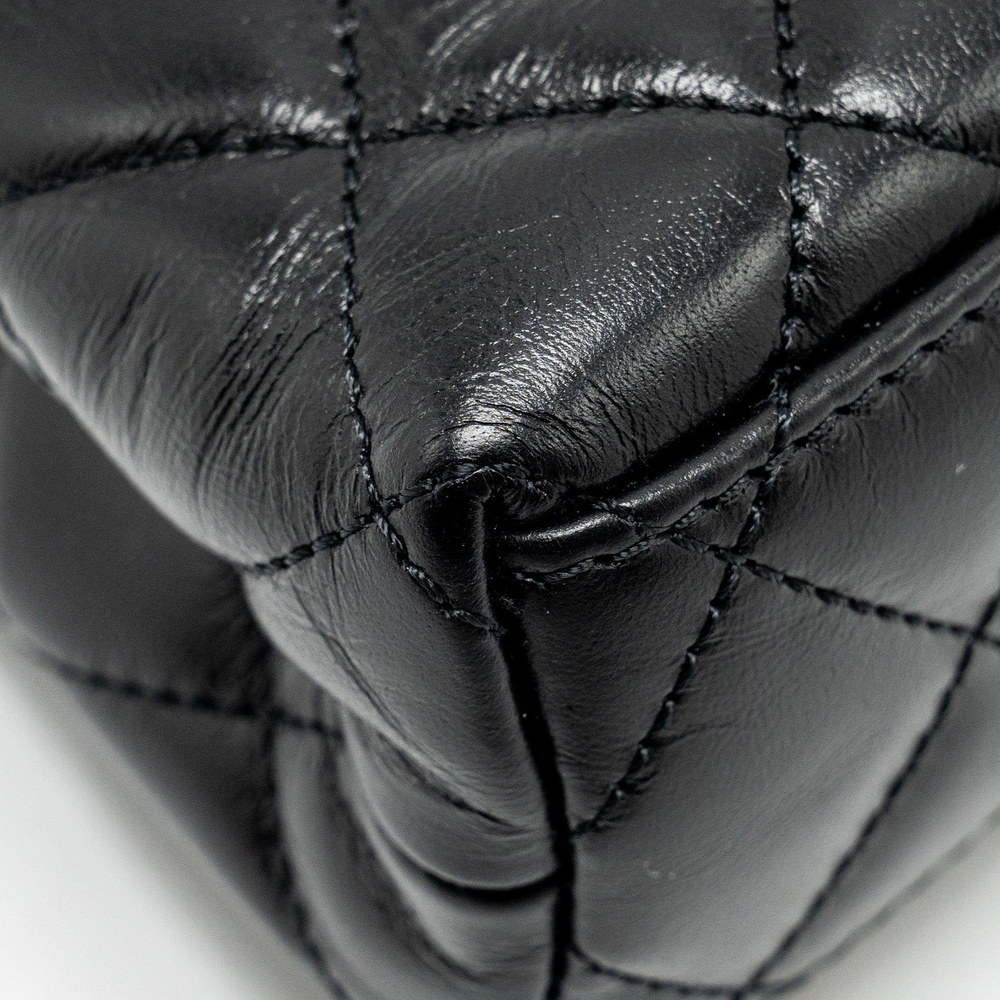 CHANEL Mini Kelly Shopping tote bag Calfskin Black  (Microchip)