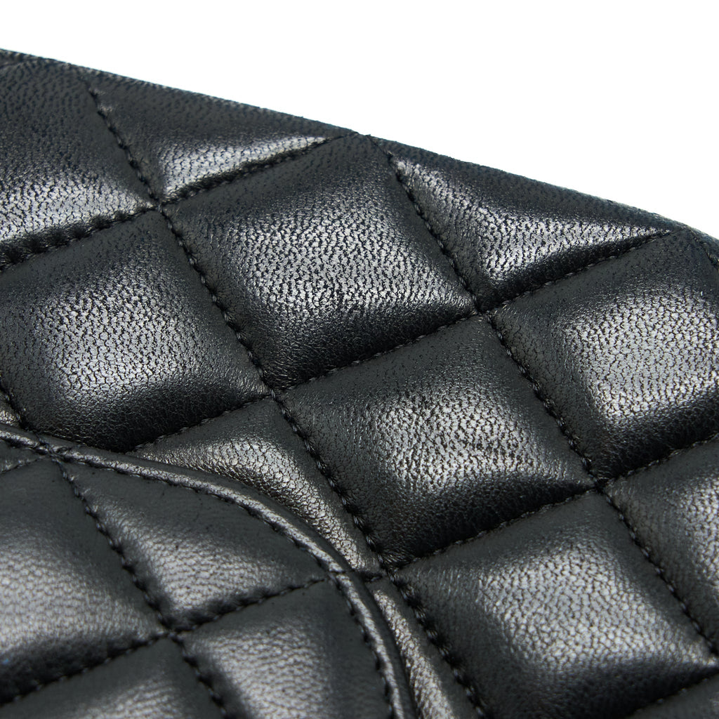 Chanel Medium Classic Double Flap Bag Lambskin Black