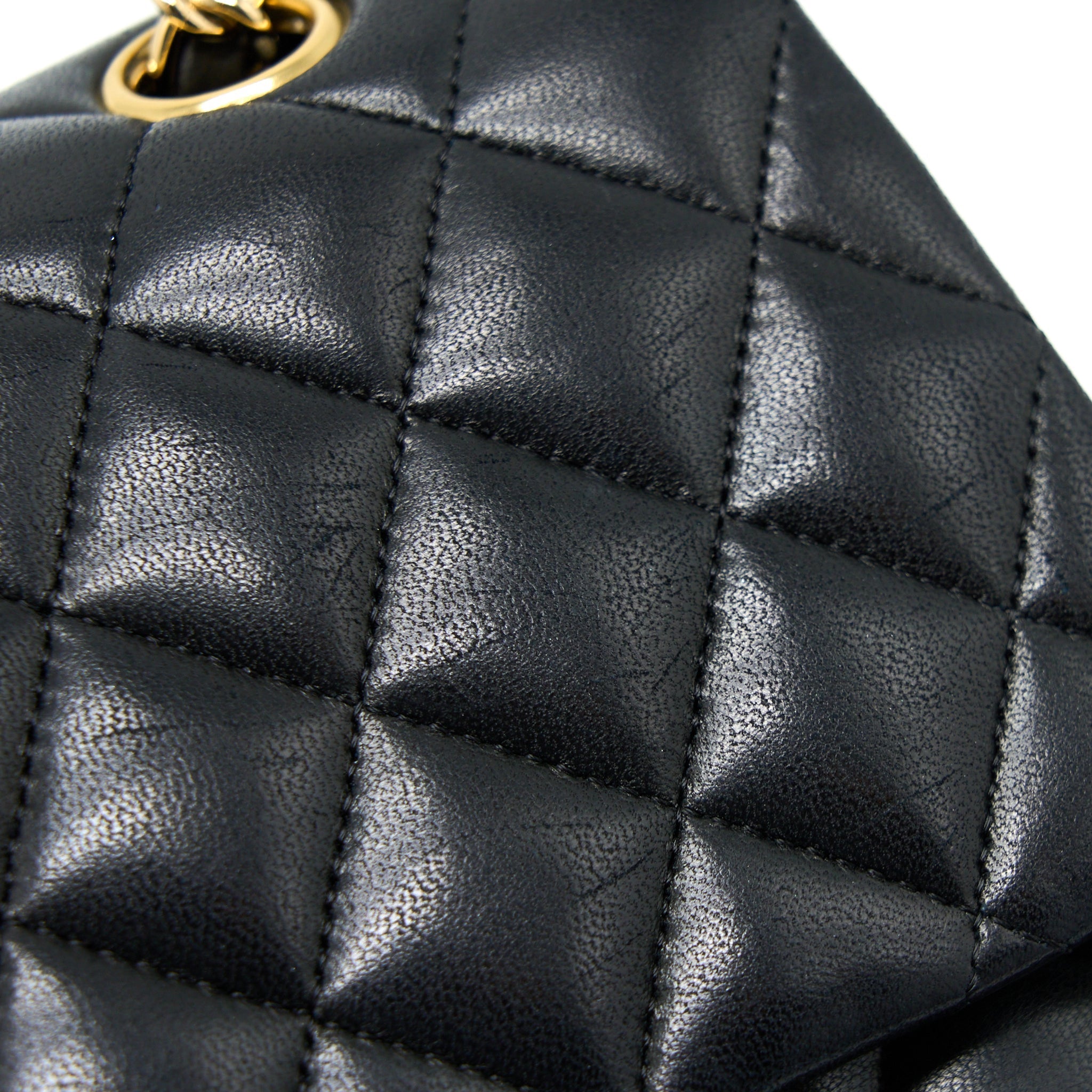 Chanel Medium Classic Double Flap Bag Lambskin Black