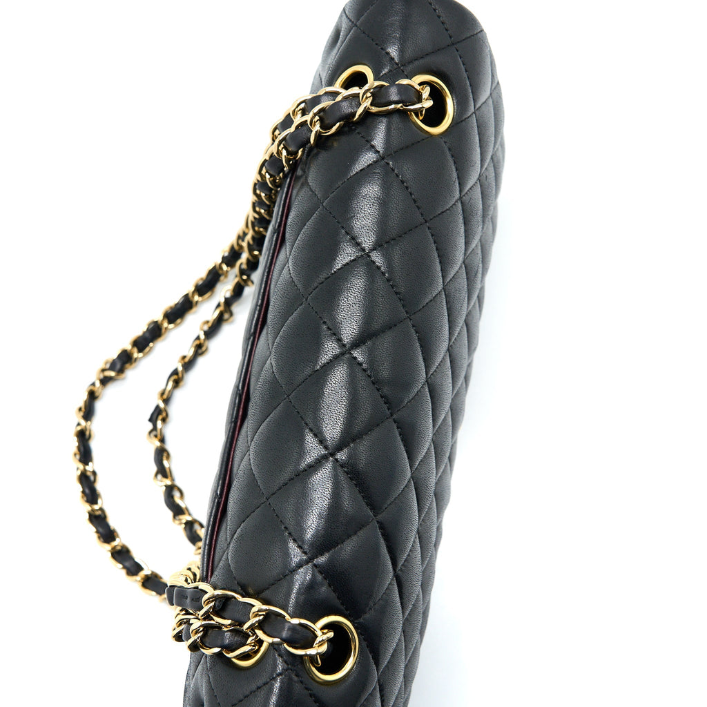 Chanel Medium Classic Double Flap Bag Lambskin Black