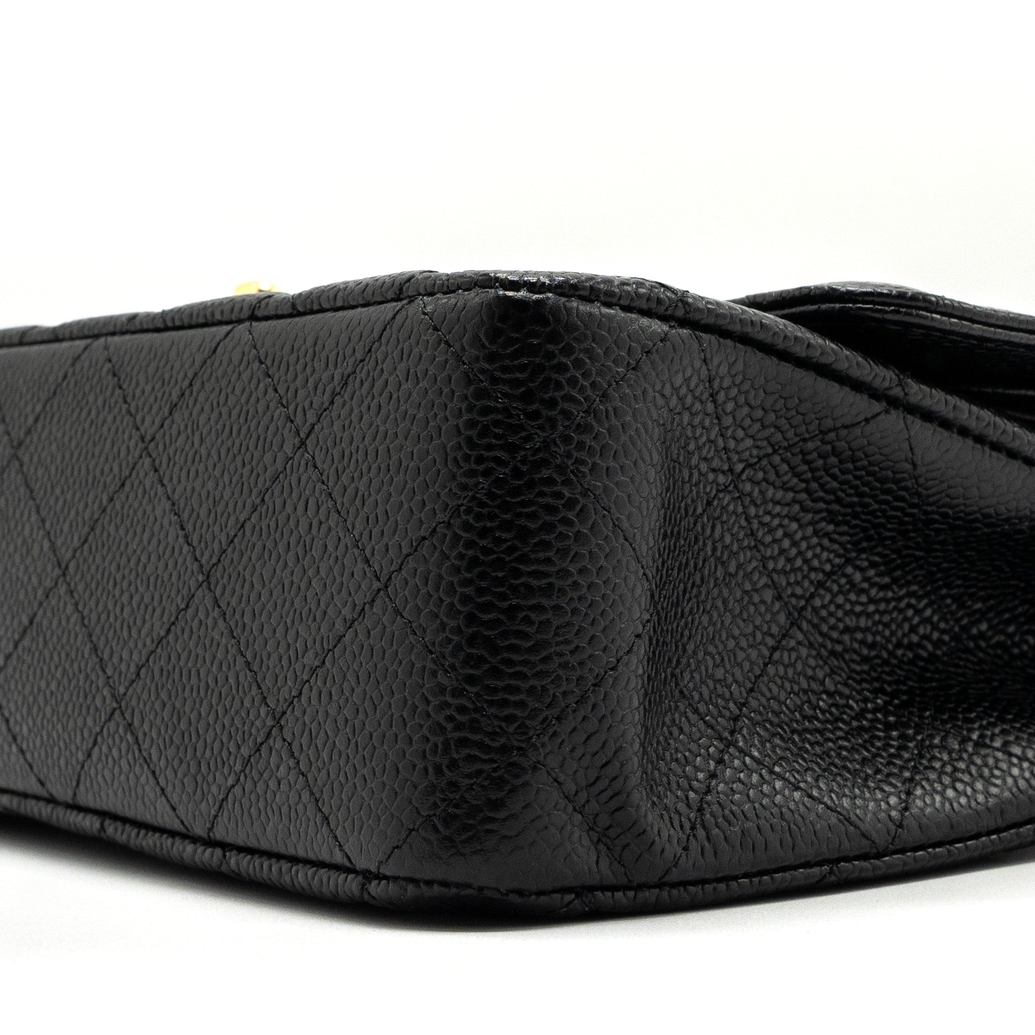 Chanel Medium Classic Double Flap Bag Caviar Black