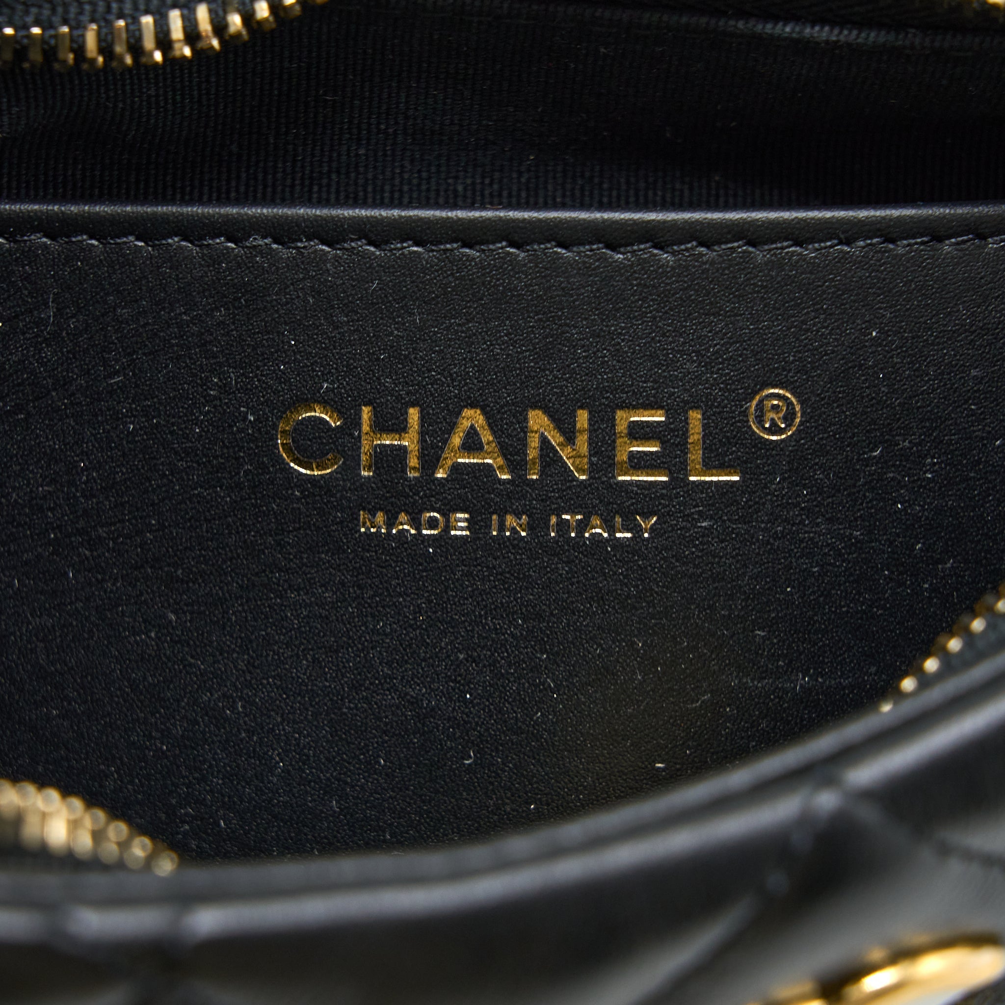 Chanel 22K Hobo Shoulder Bag Lambskin Black  (Microchip)