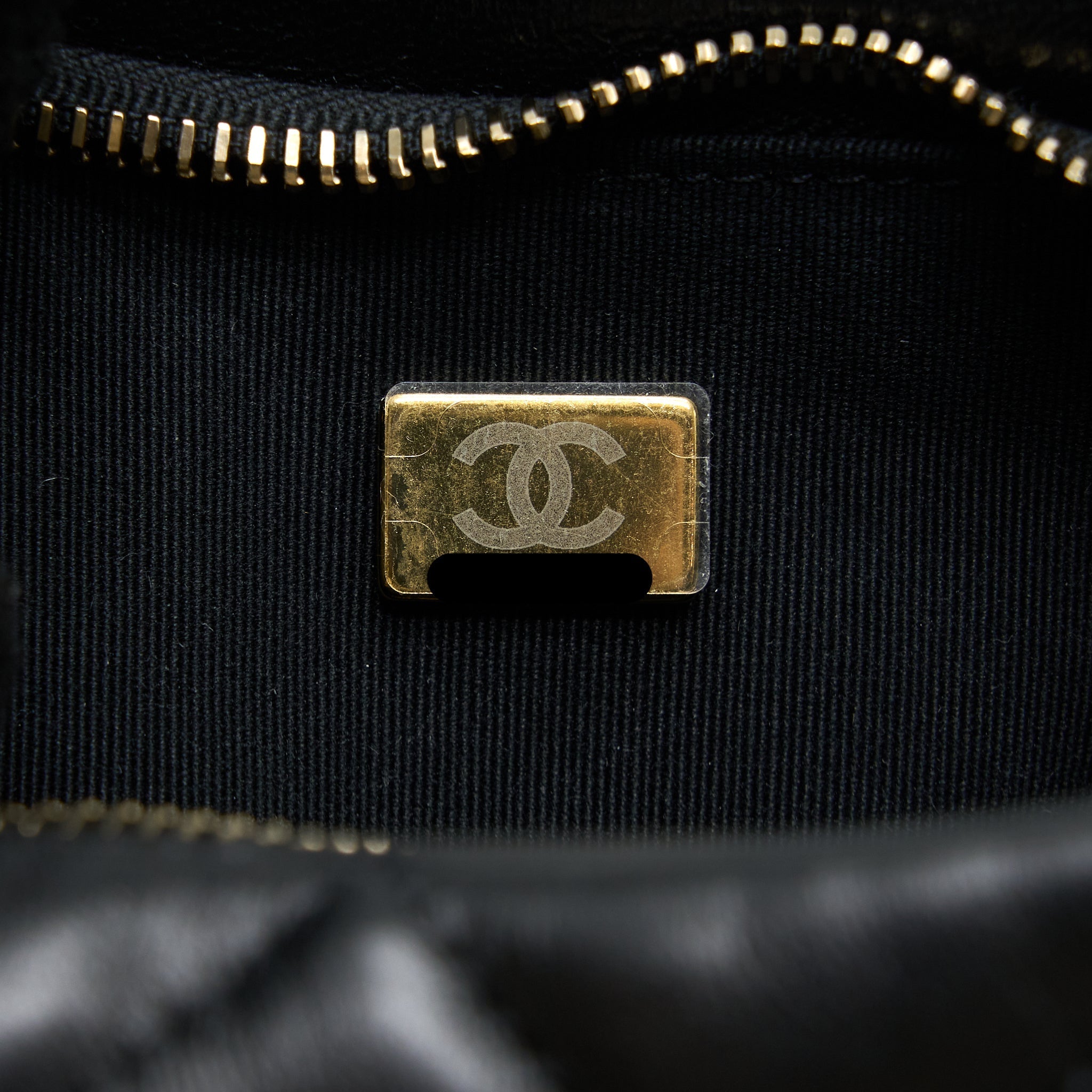 Chanel 22K Hobo Shoulder Bag Lambskin Black  (Microchip)