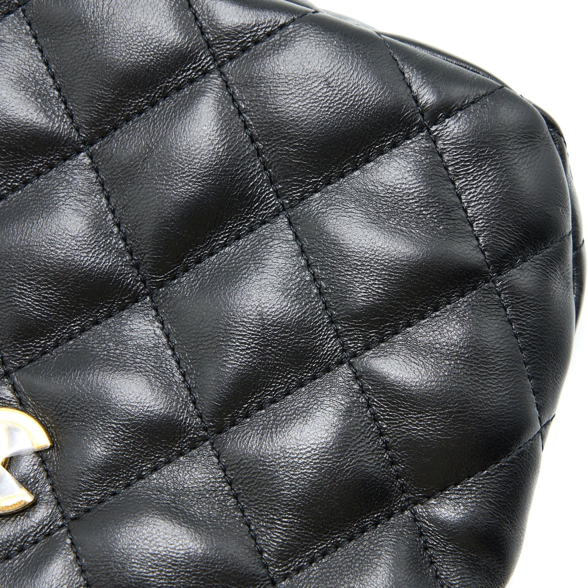 Chanel 22K Hobo Shoulder Bag Lambskin Black  (Microchip)