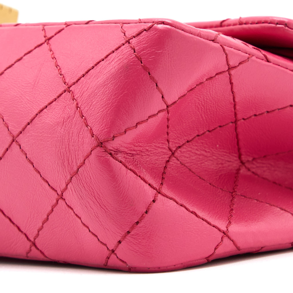 Chanel Small 2.55 Reissue Aged Calfskin Hot Pink Brushed