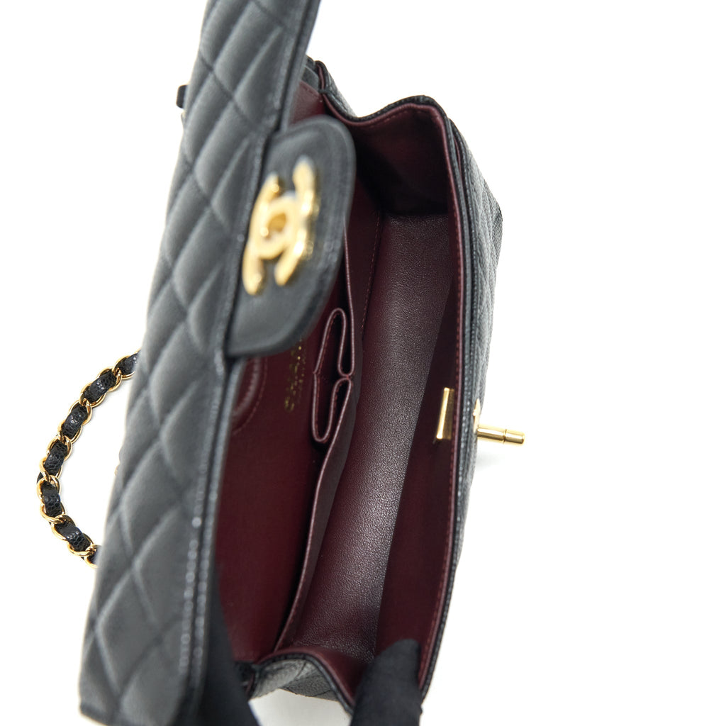 Chanel Small Classic Double Flap Caviar Black