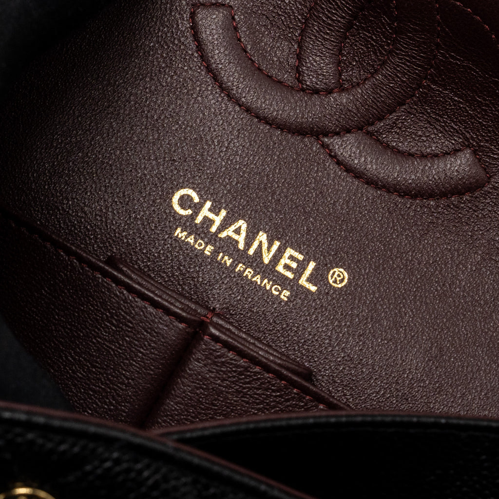 Chanel Medium Classic Double Flap Bag Caviar Black