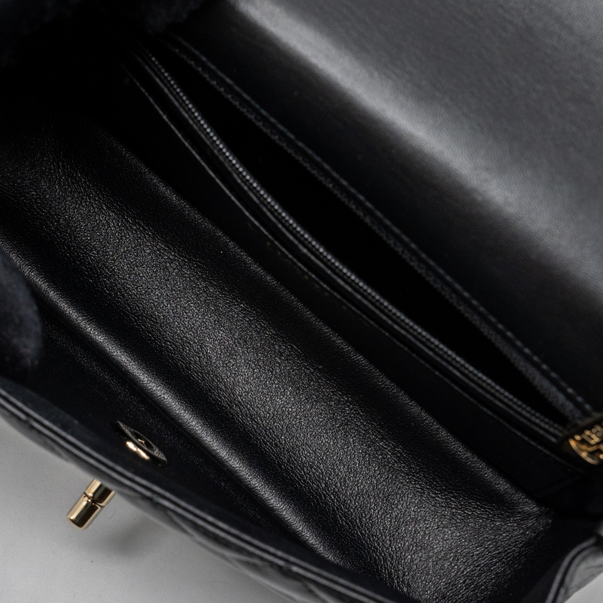 Chanel mini rectangular Flap Bag Lambskin Black L