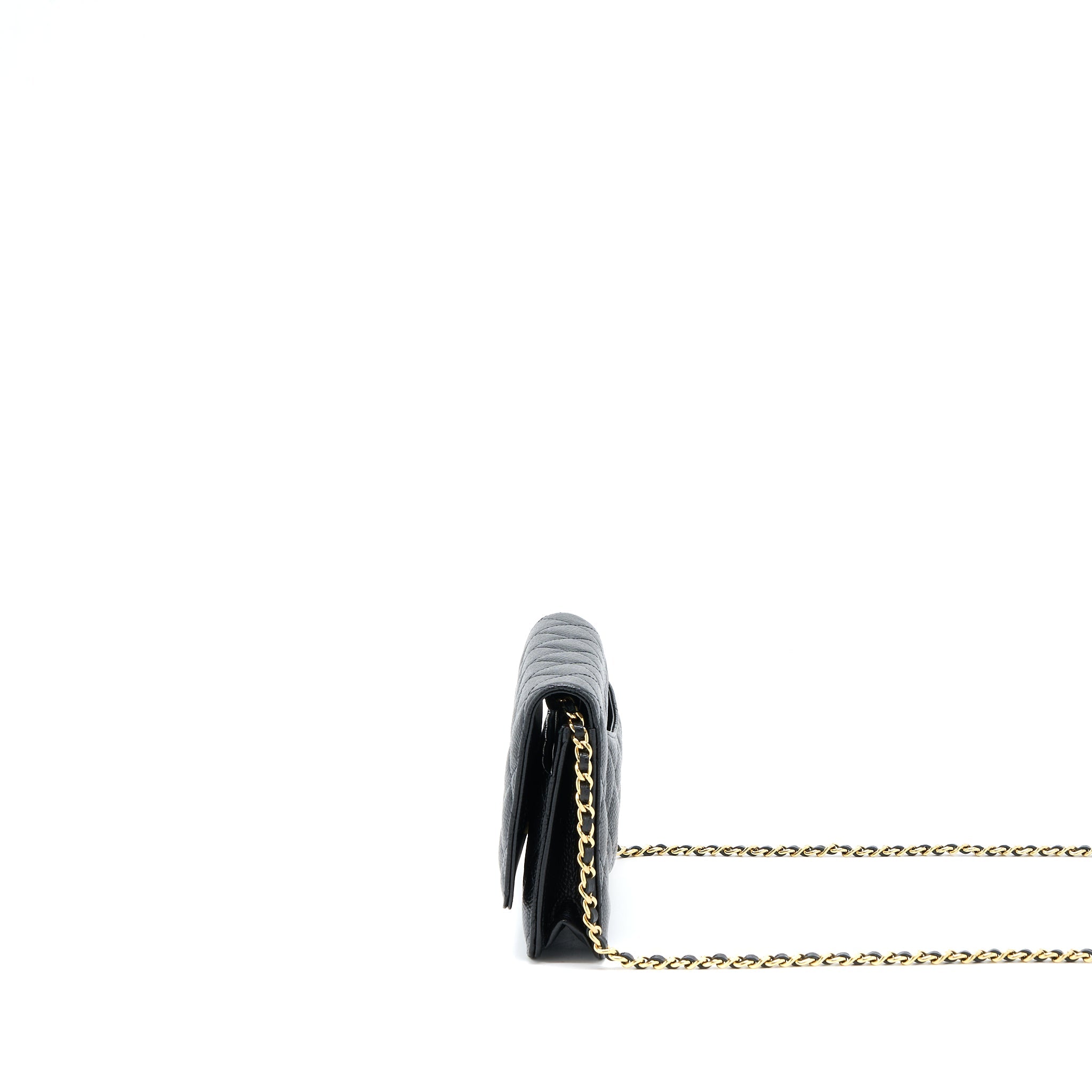 Chanel Classic Wallet On Chain Caviar Black (Microchip)