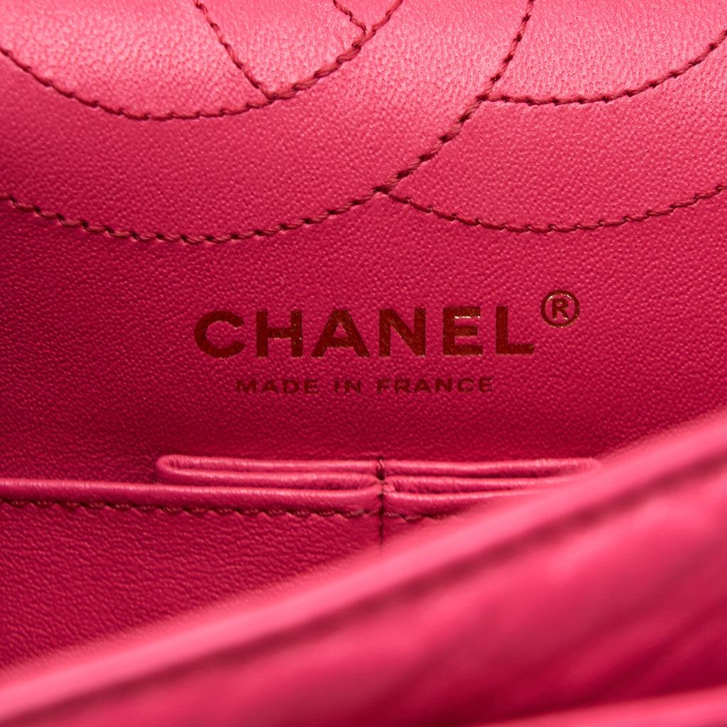 Chanel Small 2.55 Reissue Aged Calfskin Hot Pink Brushed