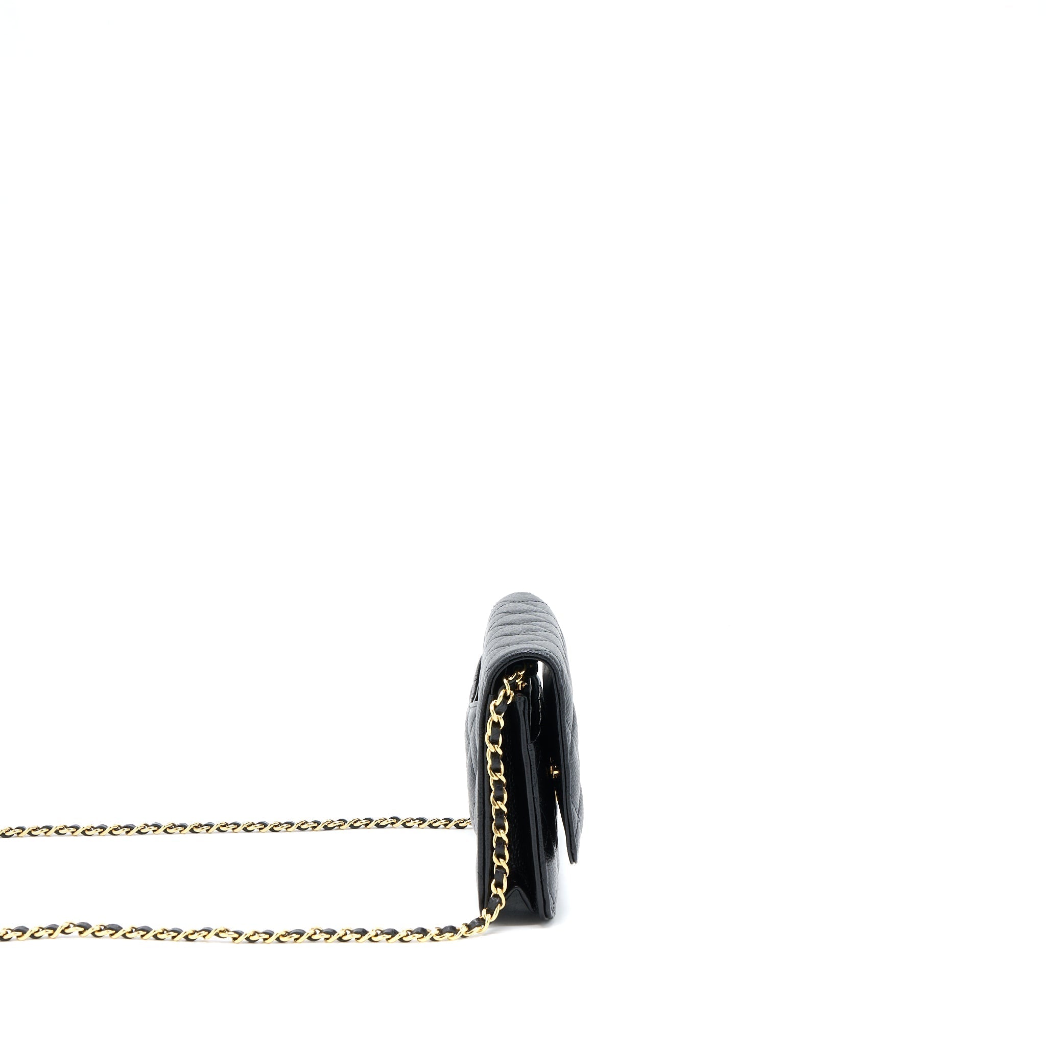 Chanel Classic Wallet On Chain Caviar Black (Microchip)