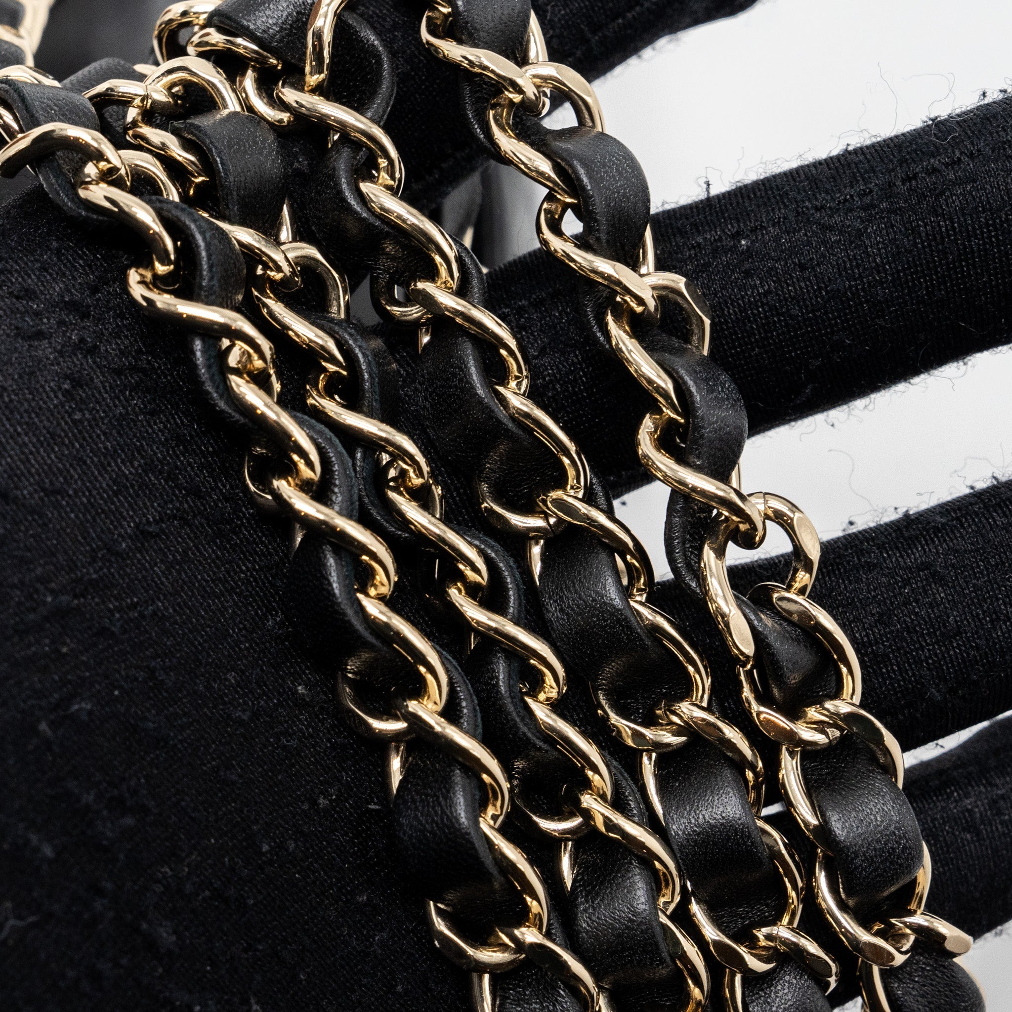Chanel mini rectangular Flap Bag Lambskin Black L