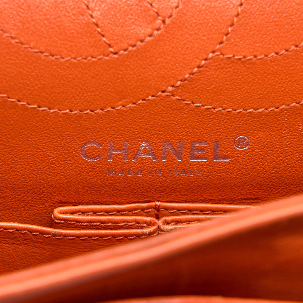Chanel Small 2.55 Reissue Flap Bag Patent Orange