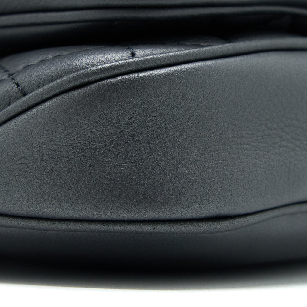 Chanel Quilted Waist Bag Calfskin Black L