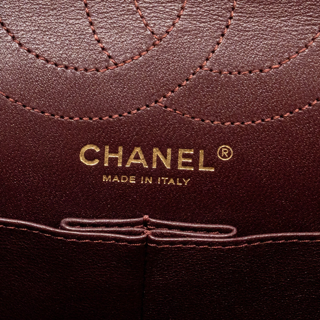 CHANEL Large 2.55 Reissue Flap Bag Aged Calfskin Black