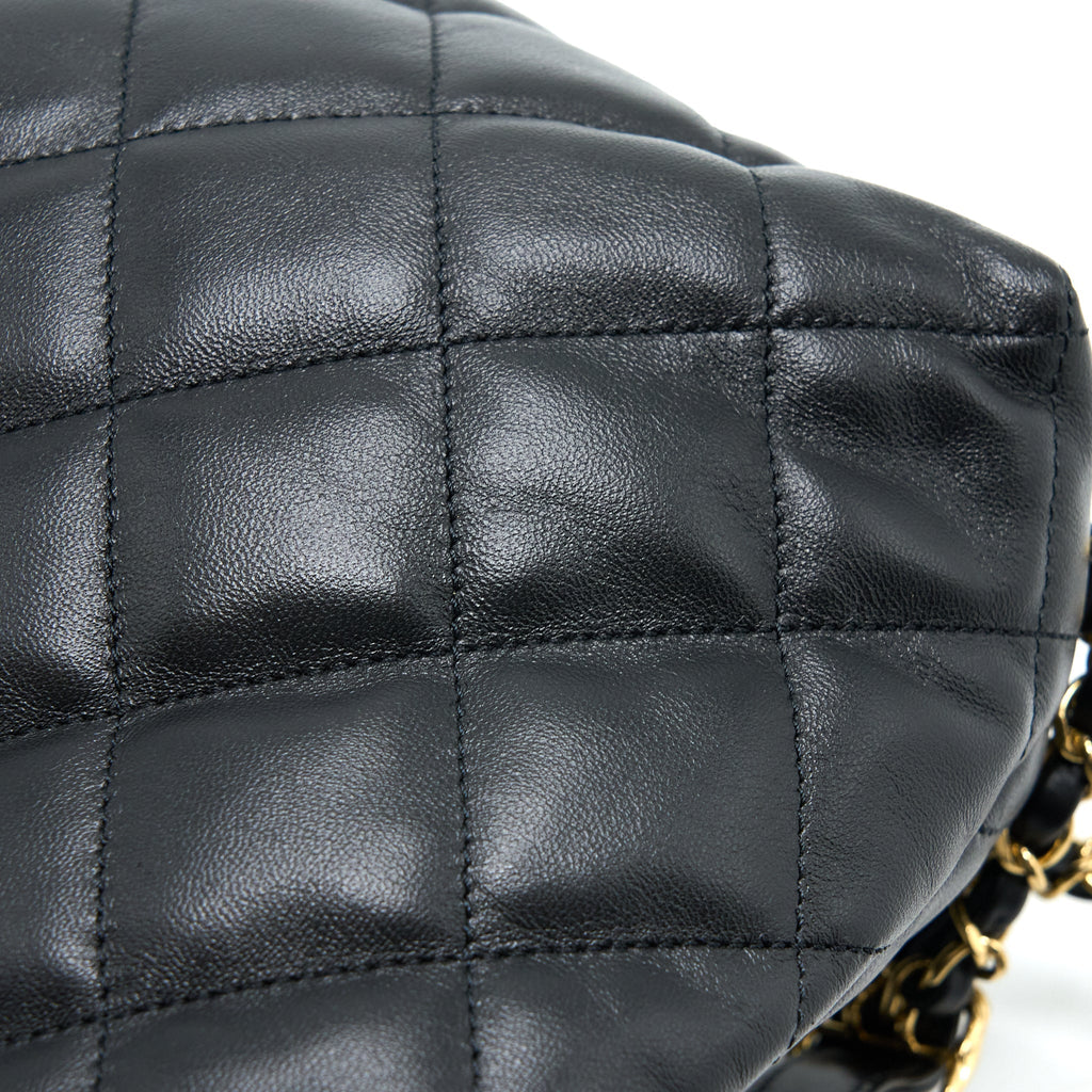 Chanel 22B Hobo Bag Lambskin Black  (Microchip)