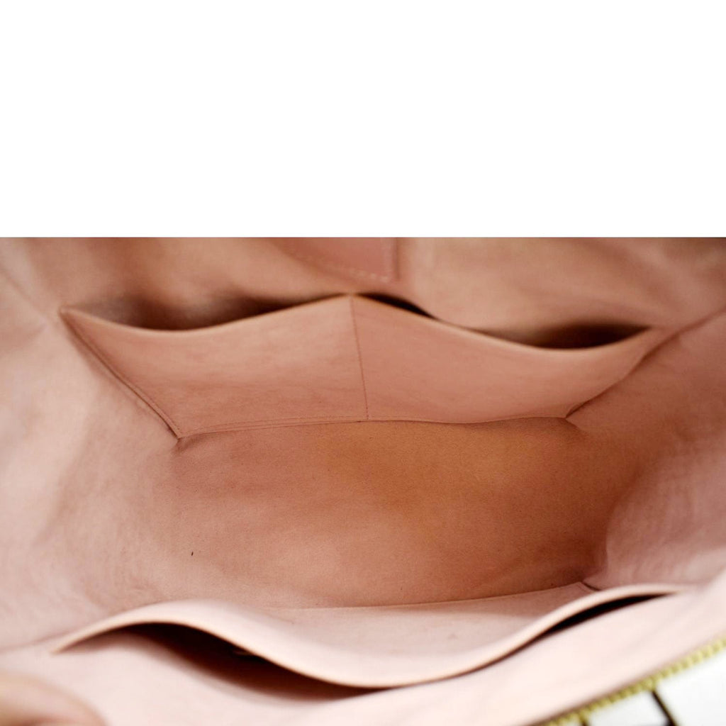 LOUIS VUITTON Caissa PM Damier Ebene Tote Shoulder Bag Rose Ballerine