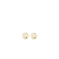 Chanel Round Letters Earrings Crystal Pearl L
