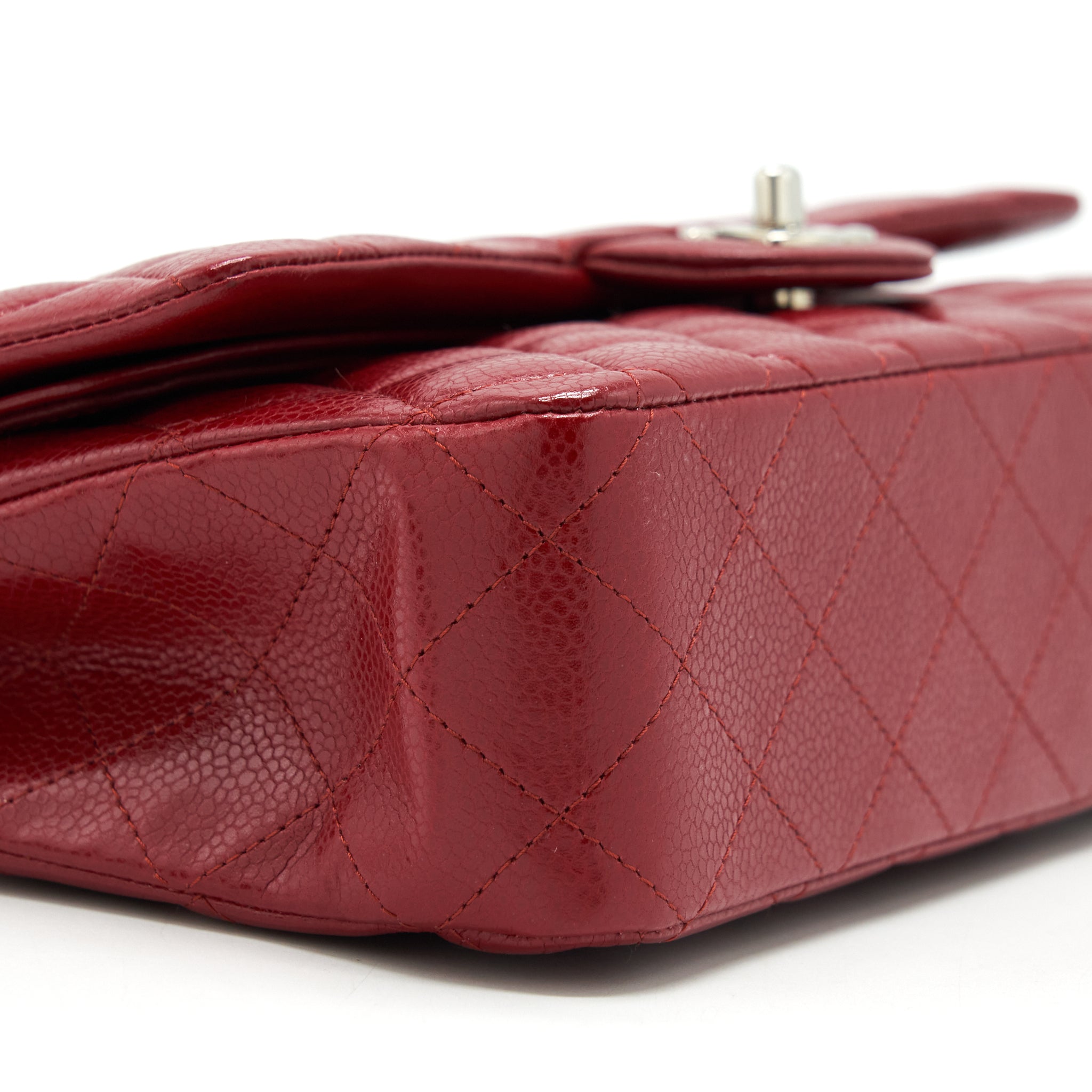 Chanel Medium Classic Double Flap Bag Caviar Red