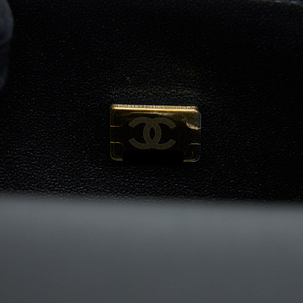 Chanel Small Boy Caviar Black Brushed  (Microchip)