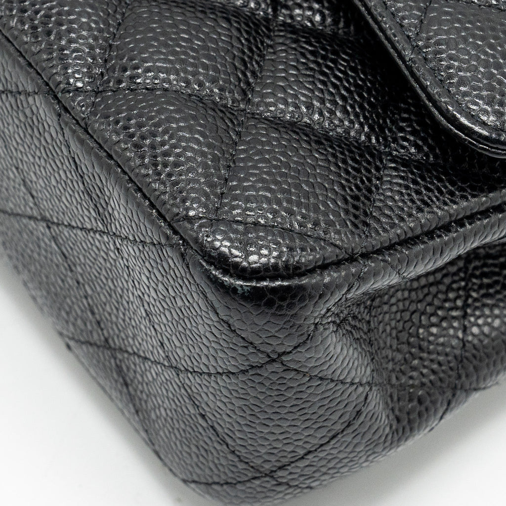 Chanel Medium Classic double flap bag caviar black