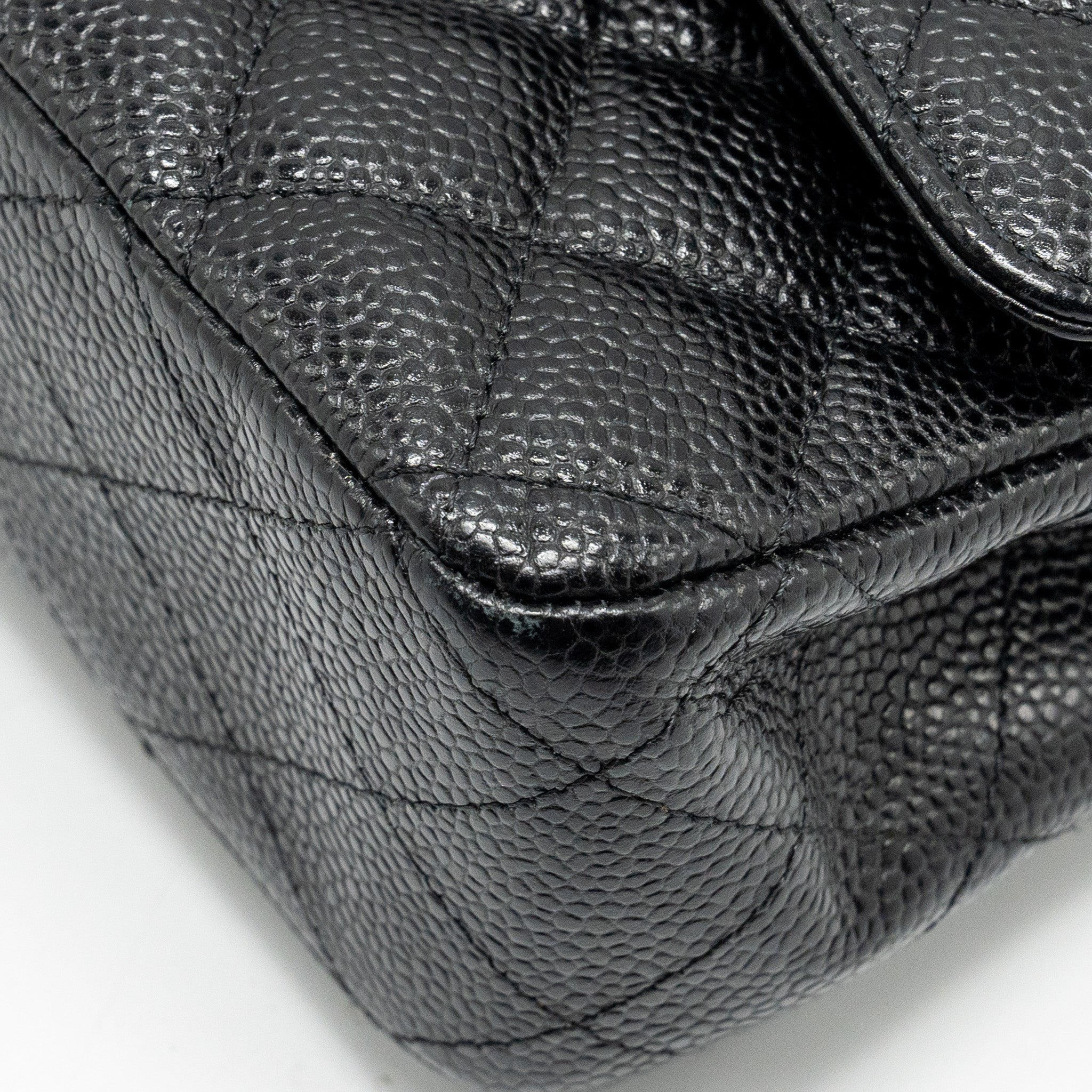 Chanel Medium Classic double flap bag caviar black