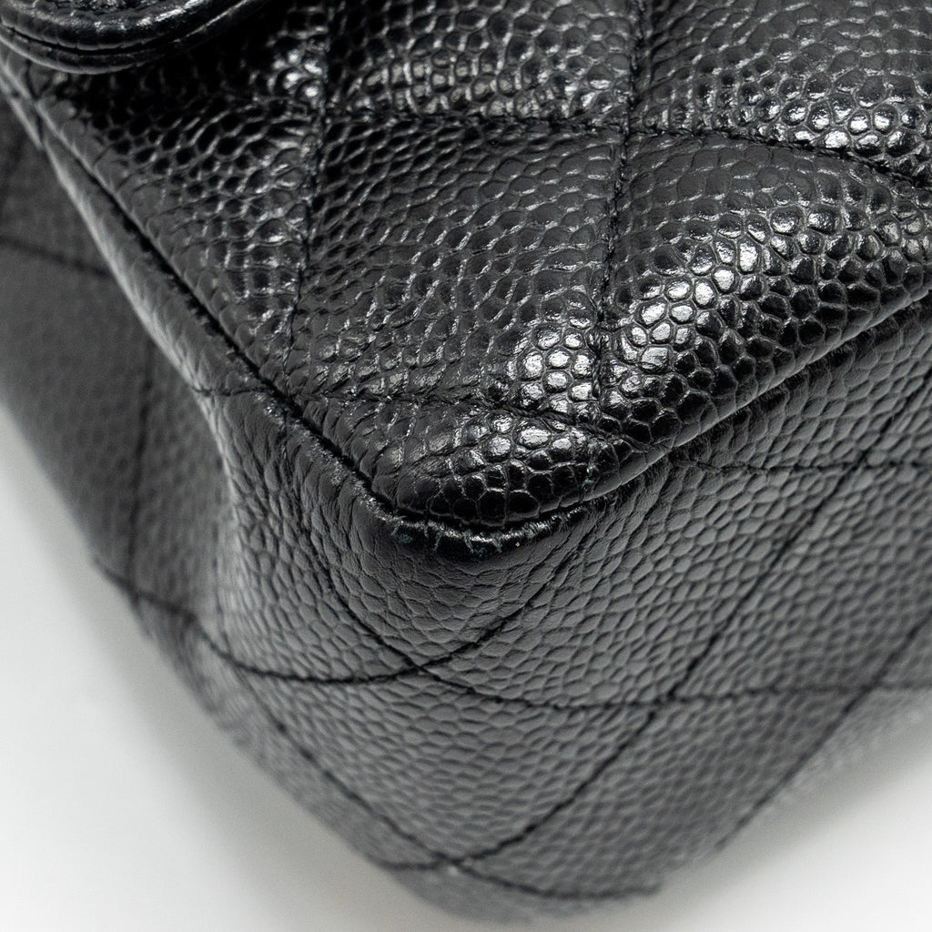 Chanel Medium Classic double flap bag caviar black