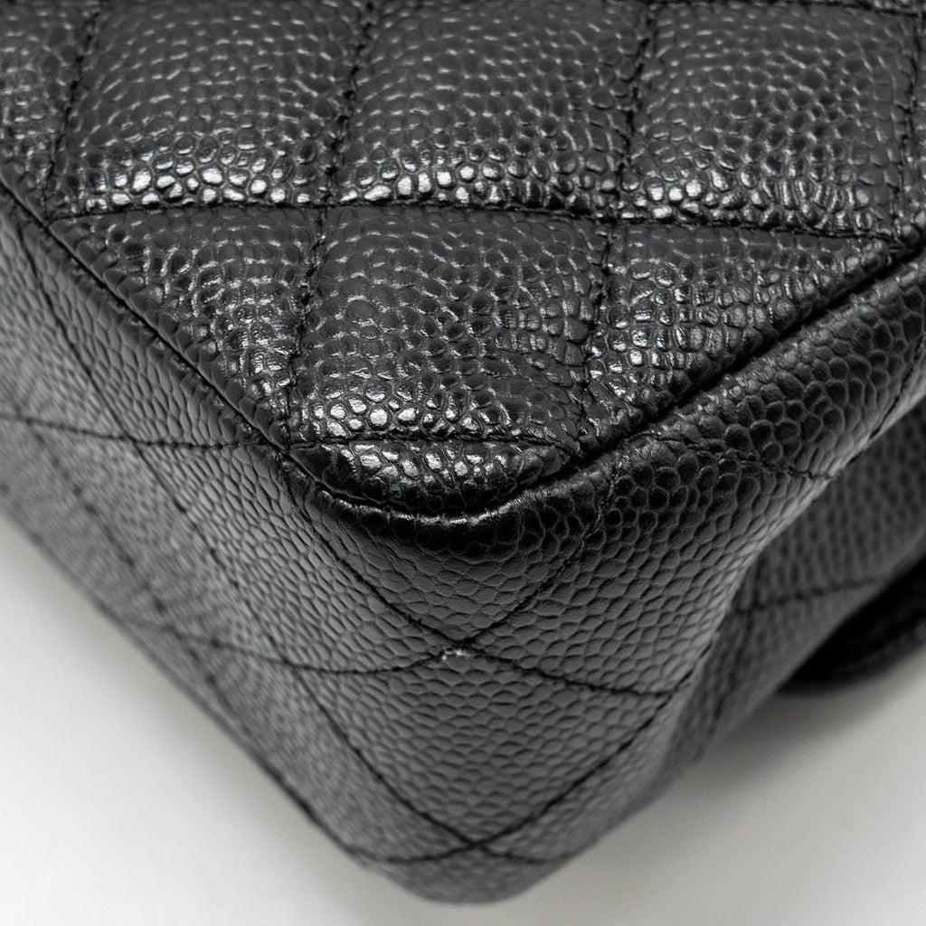 Chanel Medium Classic double flap bag caviar black
