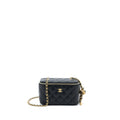 Chanel Pearl Crush Long Vanity Lambskin Black