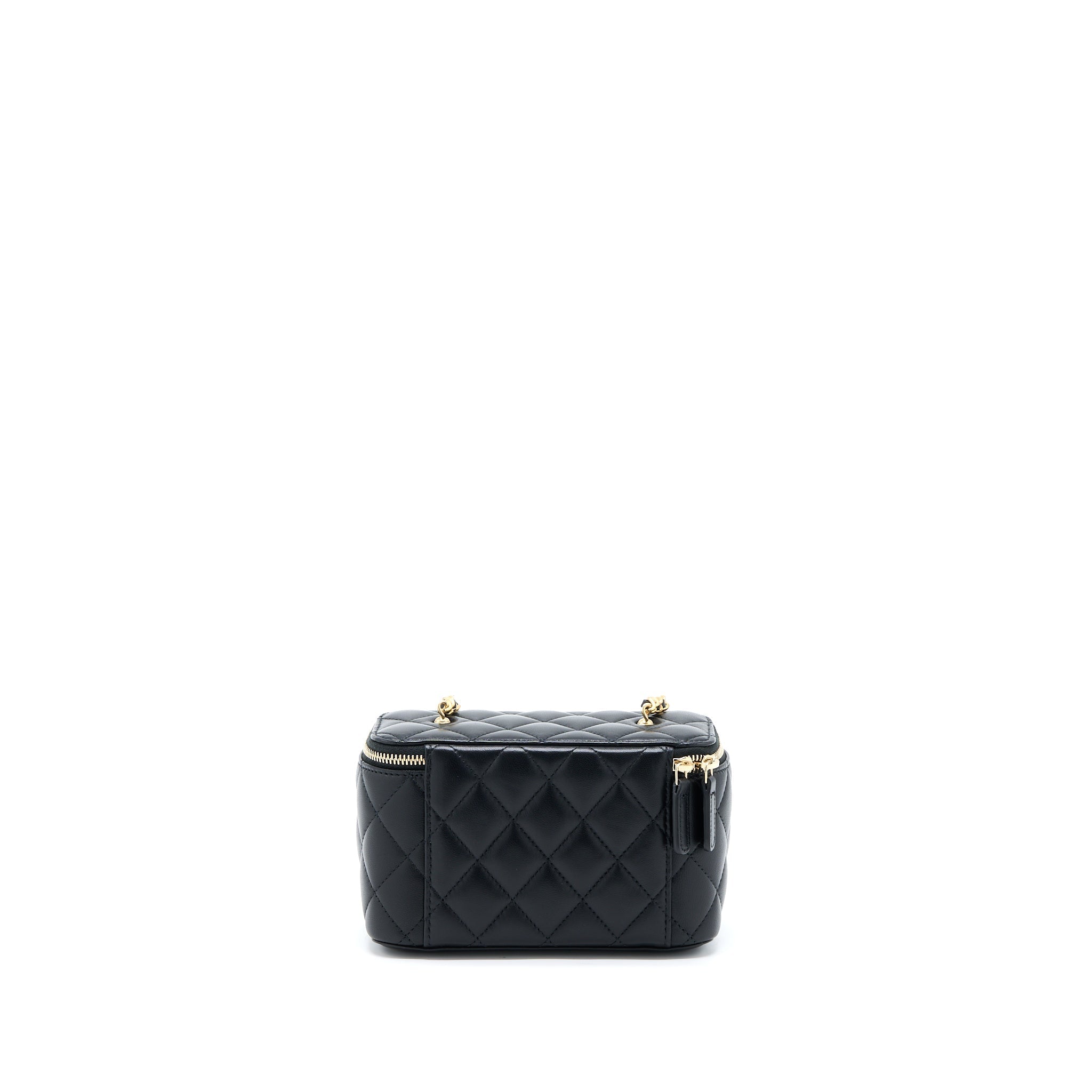 Chanel Pearl Crush Long Vanity Lambskin Black