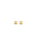 Chanel Mini Pearl CC Logo Earrings Gold Tone