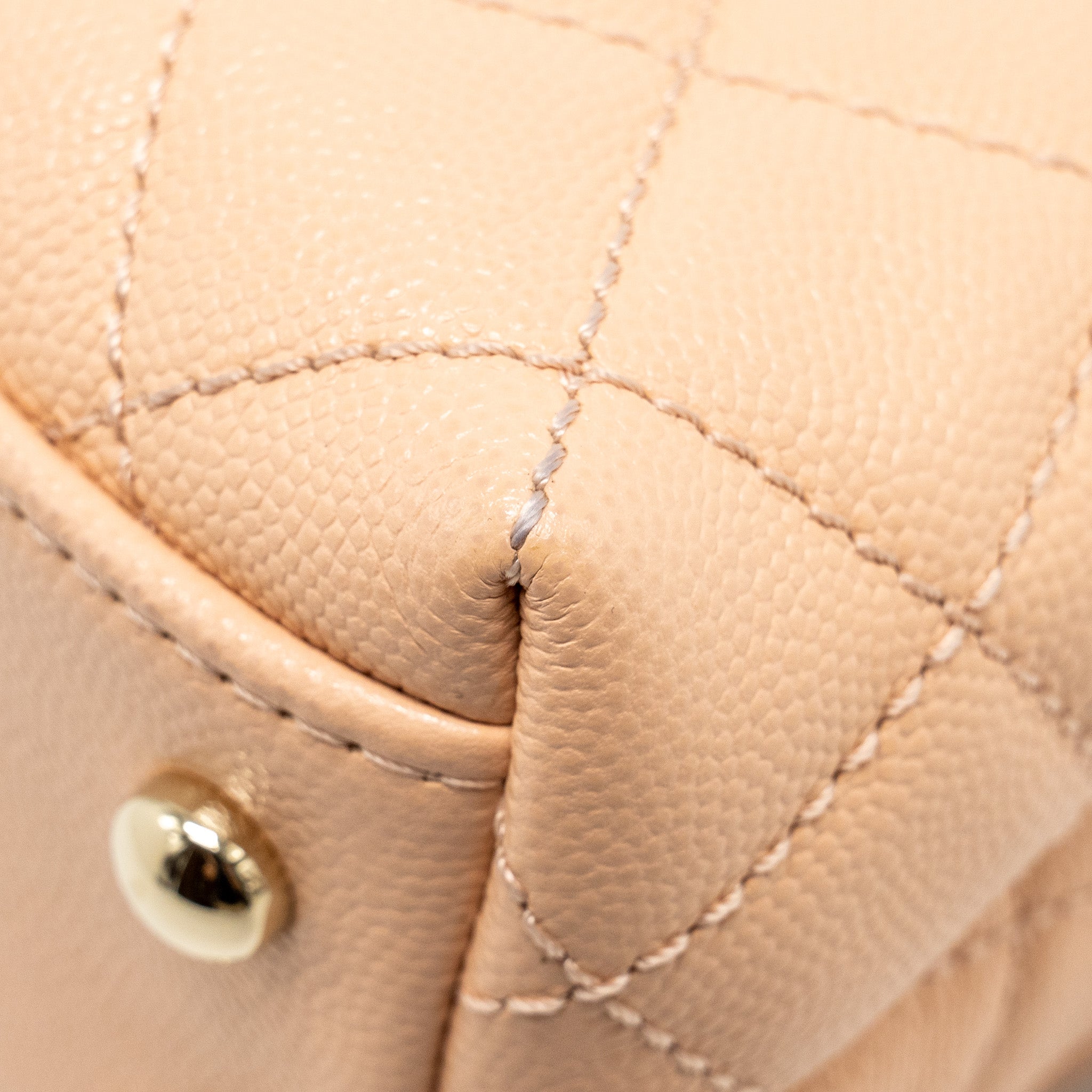 Chanel Mini Coco Handle Caviar BEIGE L