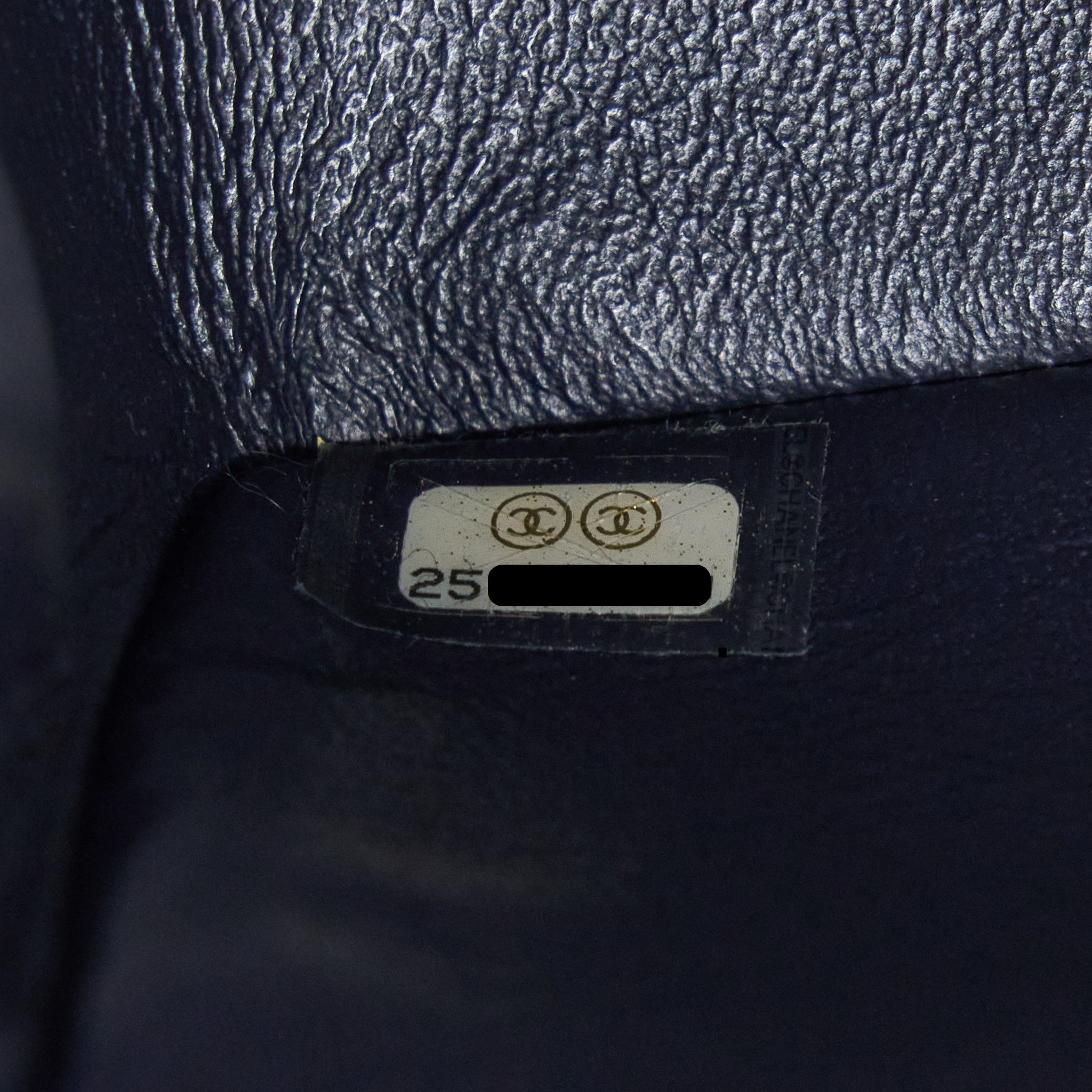 Chanel Mini Rectangular Flap Bag Chevron Lambskin Navy