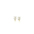 Chanel 22K CC Logo Drop Earrings Crystal/Pearl Light Gold Tone