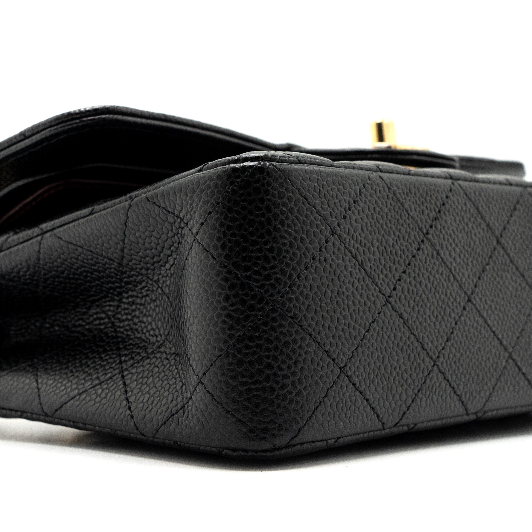 Chanel Small Classic double FLAP BAG Caviar black