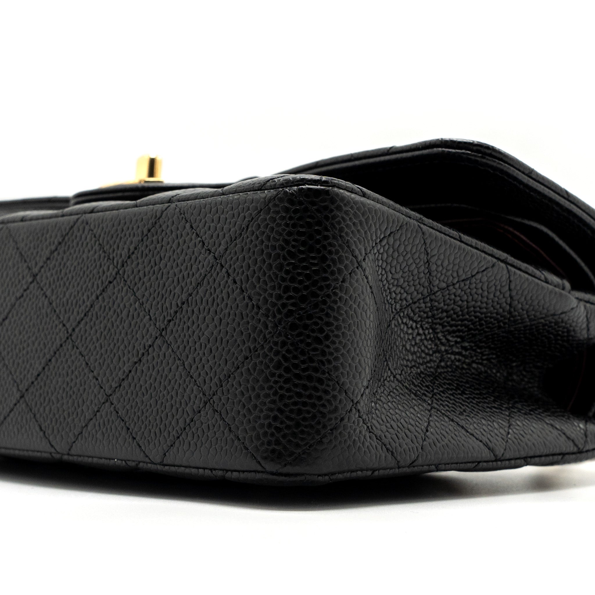 Chanel Small Classic double FLAP BAG Caviar black