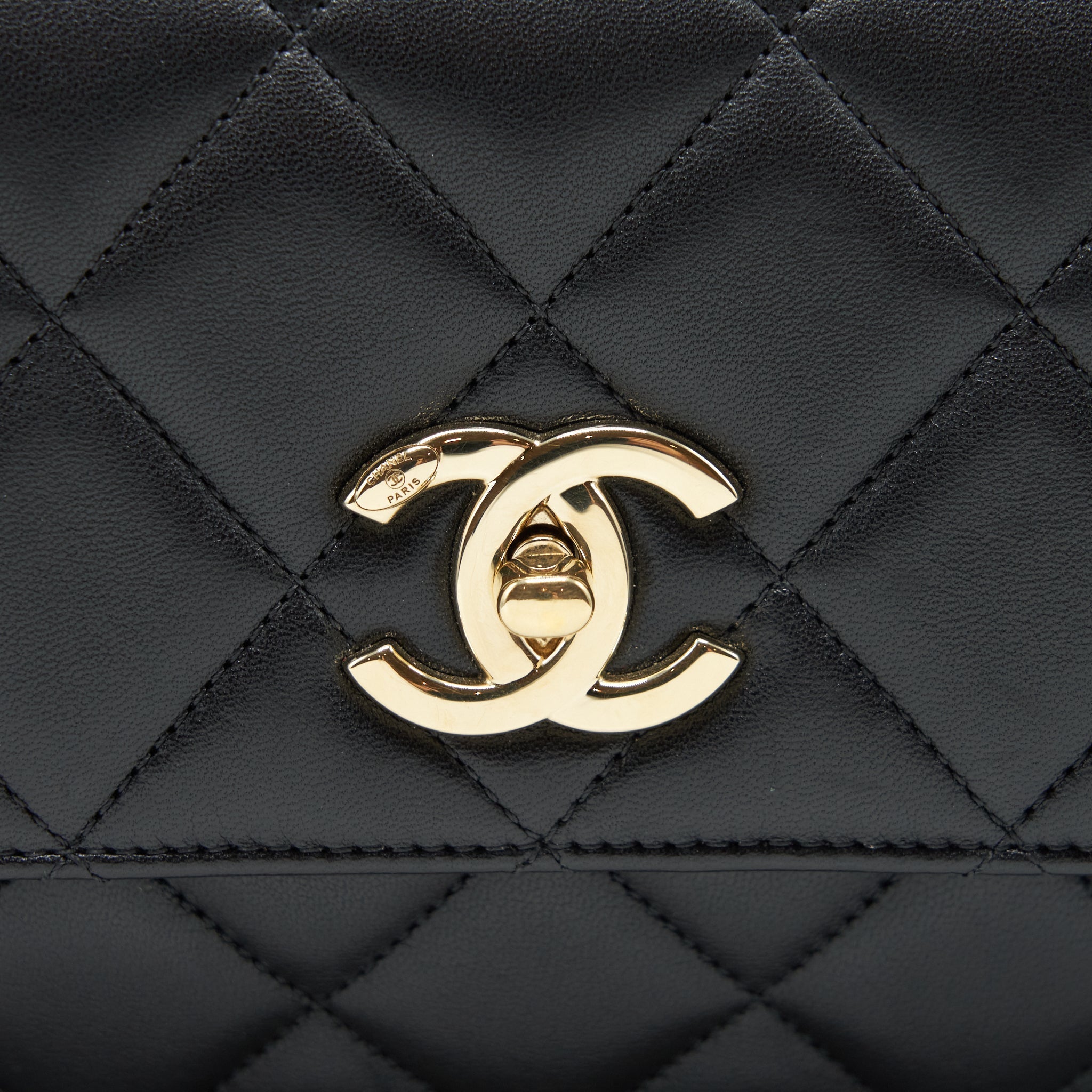 Chanel Trendy CC Flap Bag Lambskin Black L