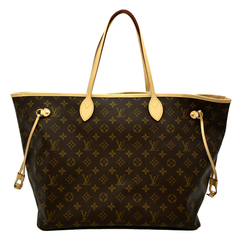 LOUIS VUITTON Neverfull GM Monogram Canvas Tote Bag Brown