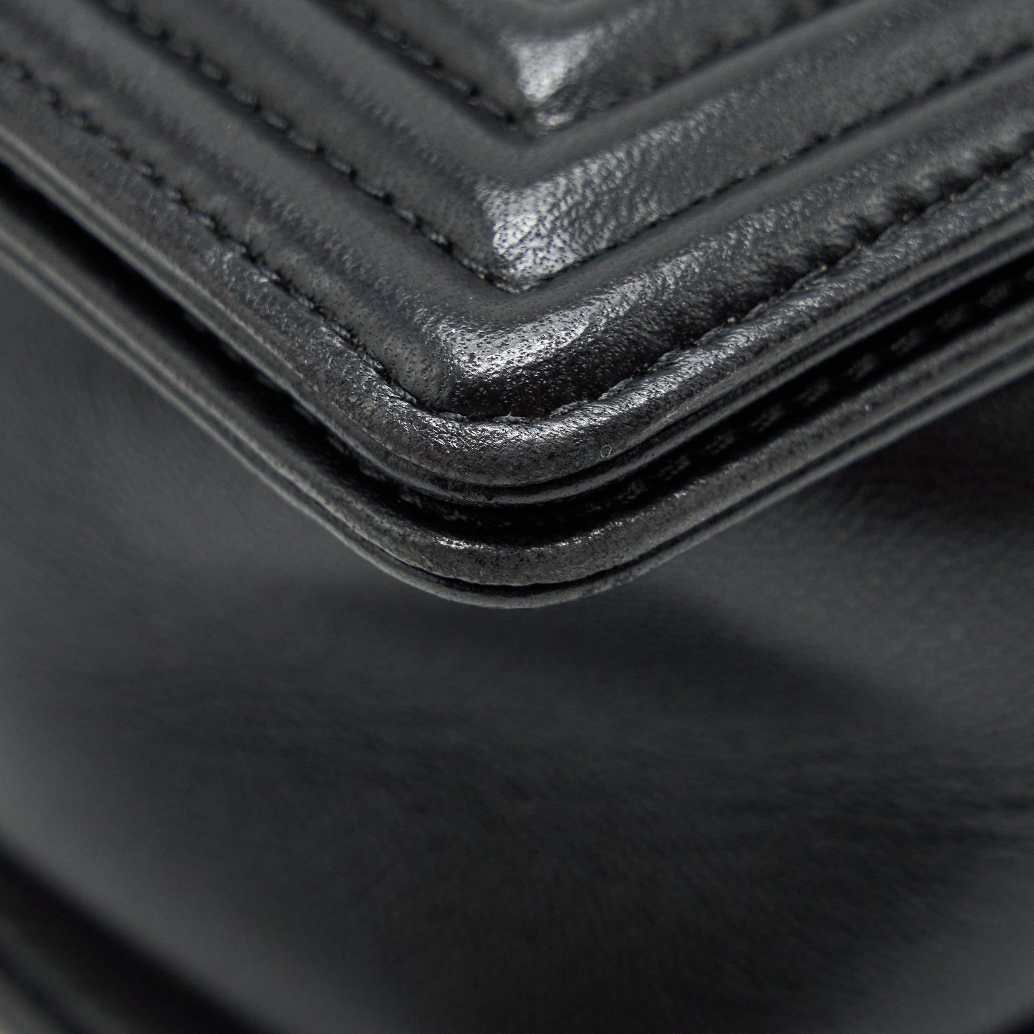 Chanel Boy Bag New Medium (28cm) Lambskin Black Ruthenium