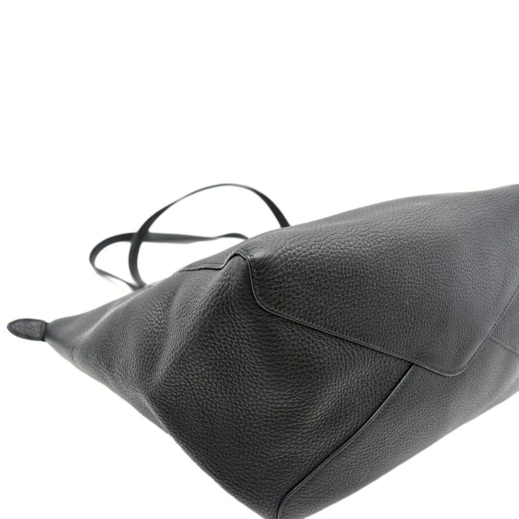 PRADA Leather Tote Bag Black