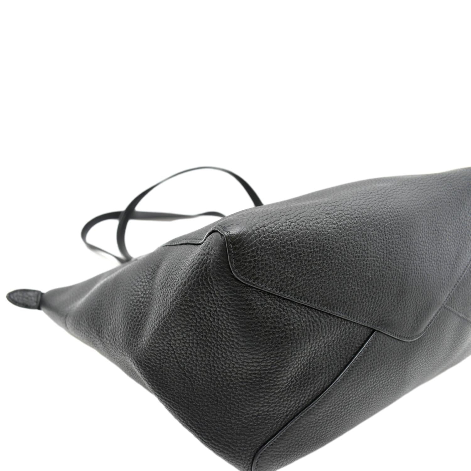 PRADA Leather Tote Bag Black