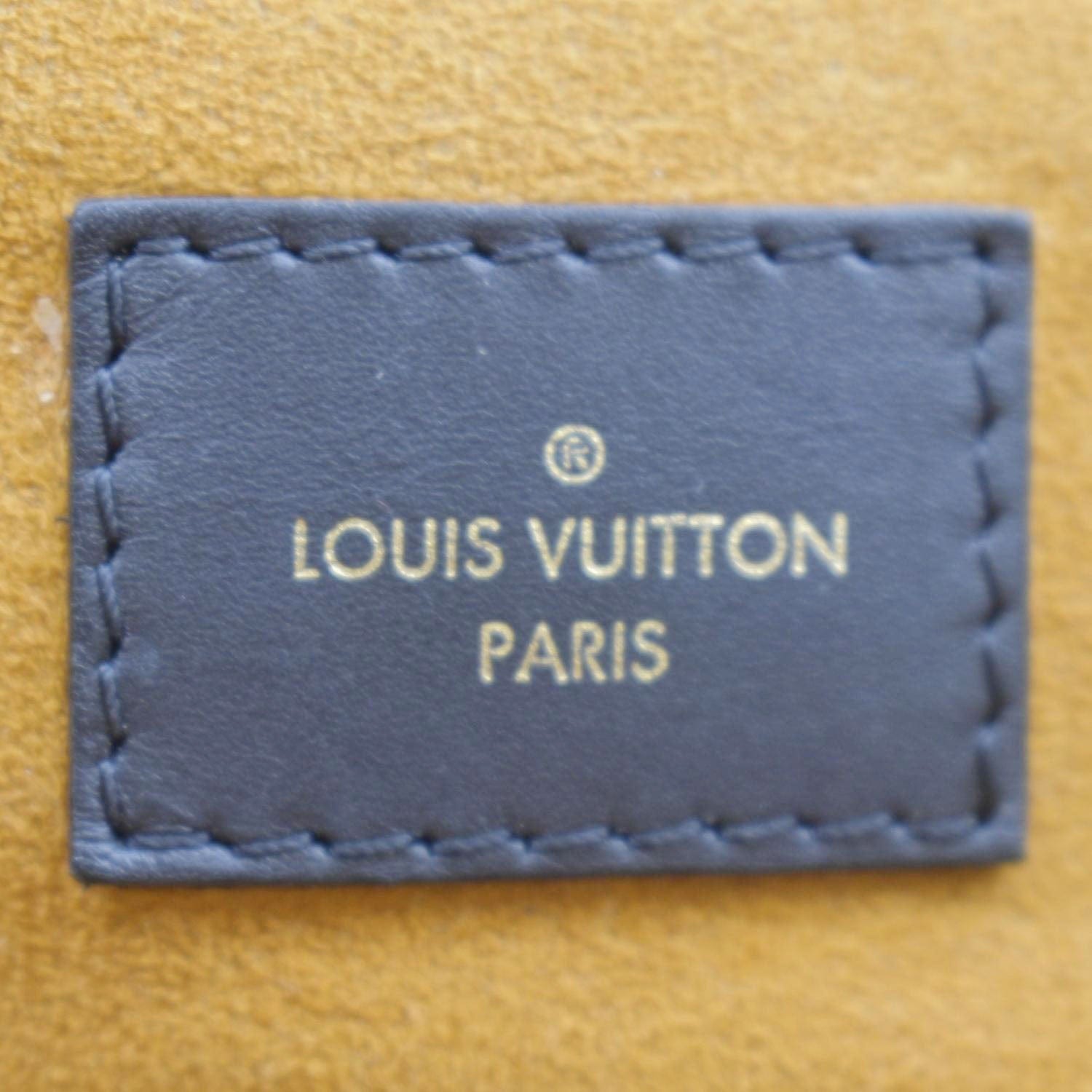 LOUIS VUITTON Onthego GM Monogram Empreinte Leather Tote Bag Black