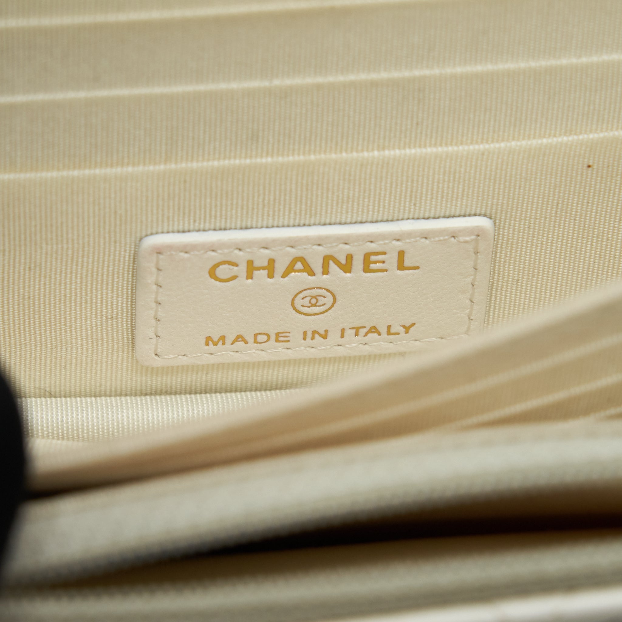 Chanel Ruffles Mini Wallet On Chains White