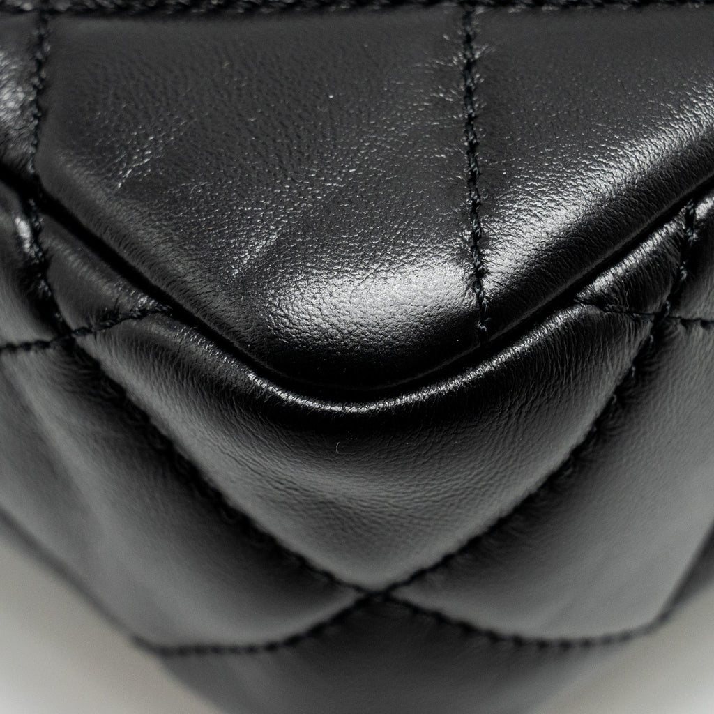Chanel 22B Mini FlapBag Lambskin Black  (Microchip)
