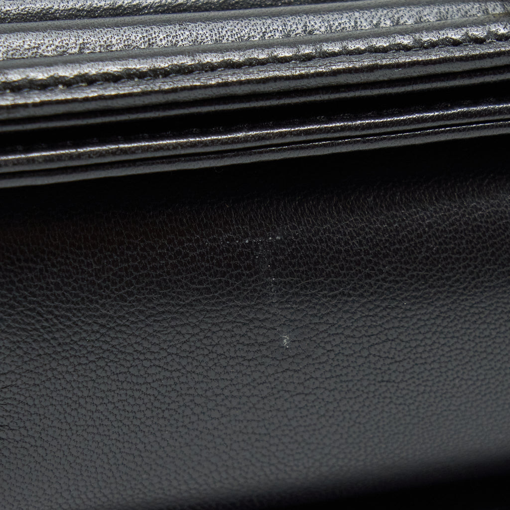 Chanel Boy Bag New Medium (28cm) Lambskin Black Ruthenium