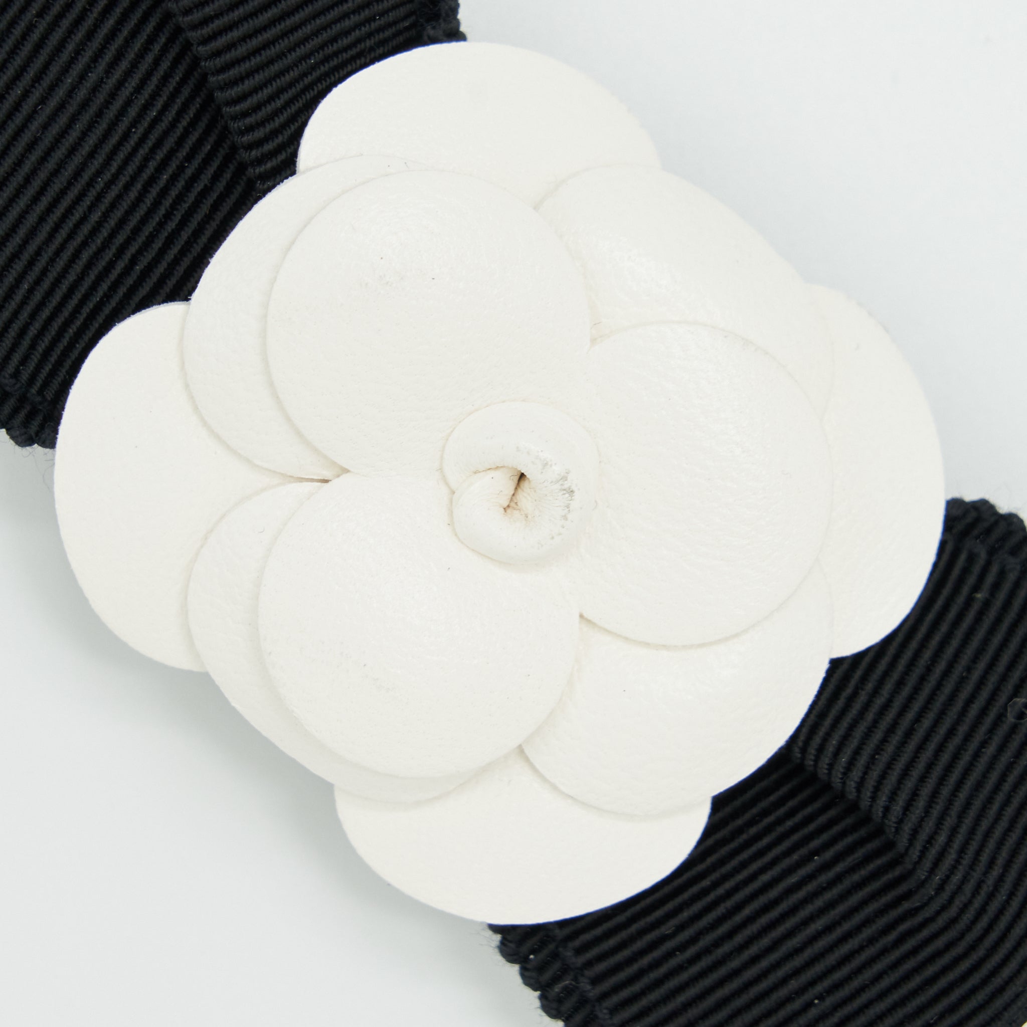 Chanel Mini Flap Bag With Camellia Chain Lambskin Black L