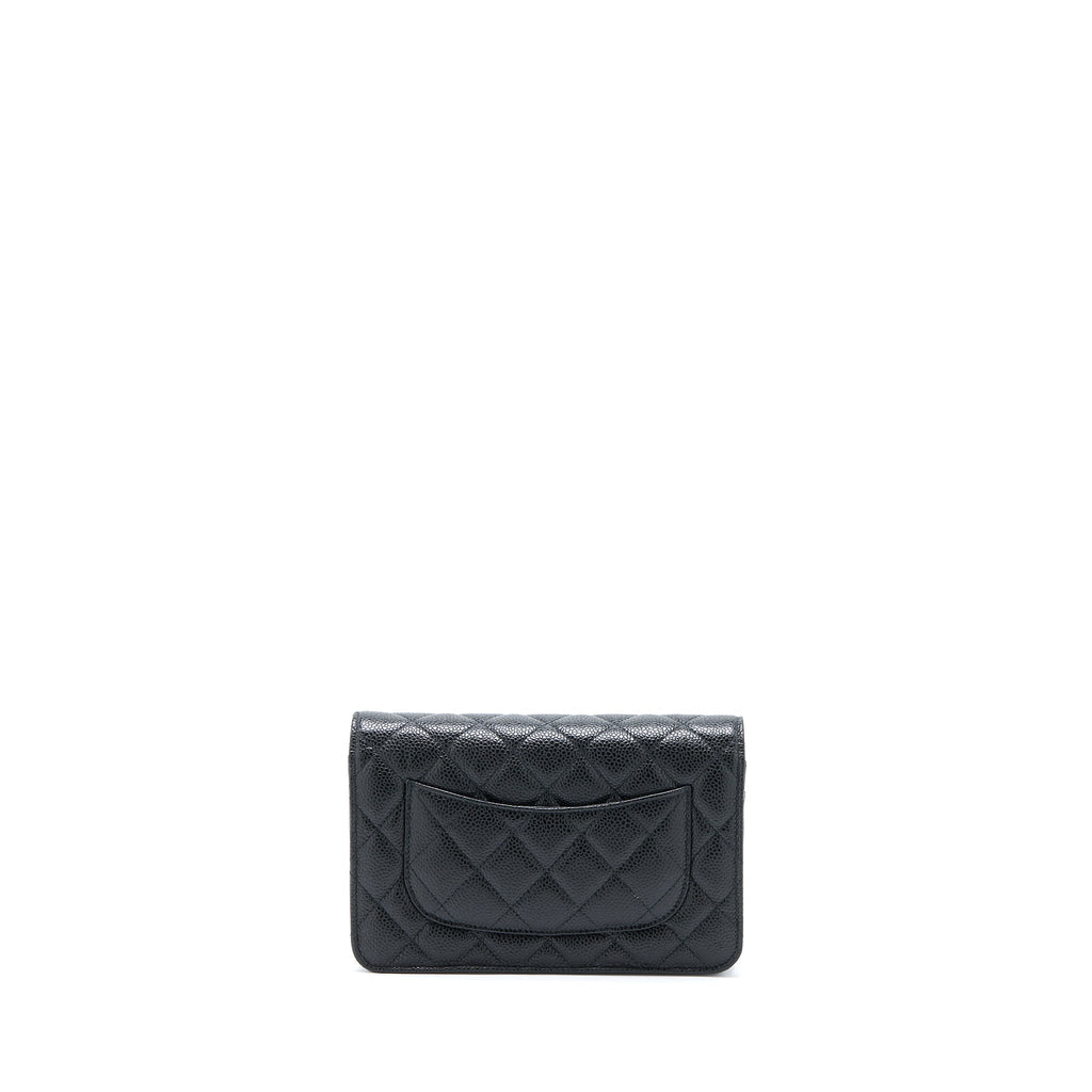 Chanel Classic Wallet On Chain Caviar Black  (Microchip)