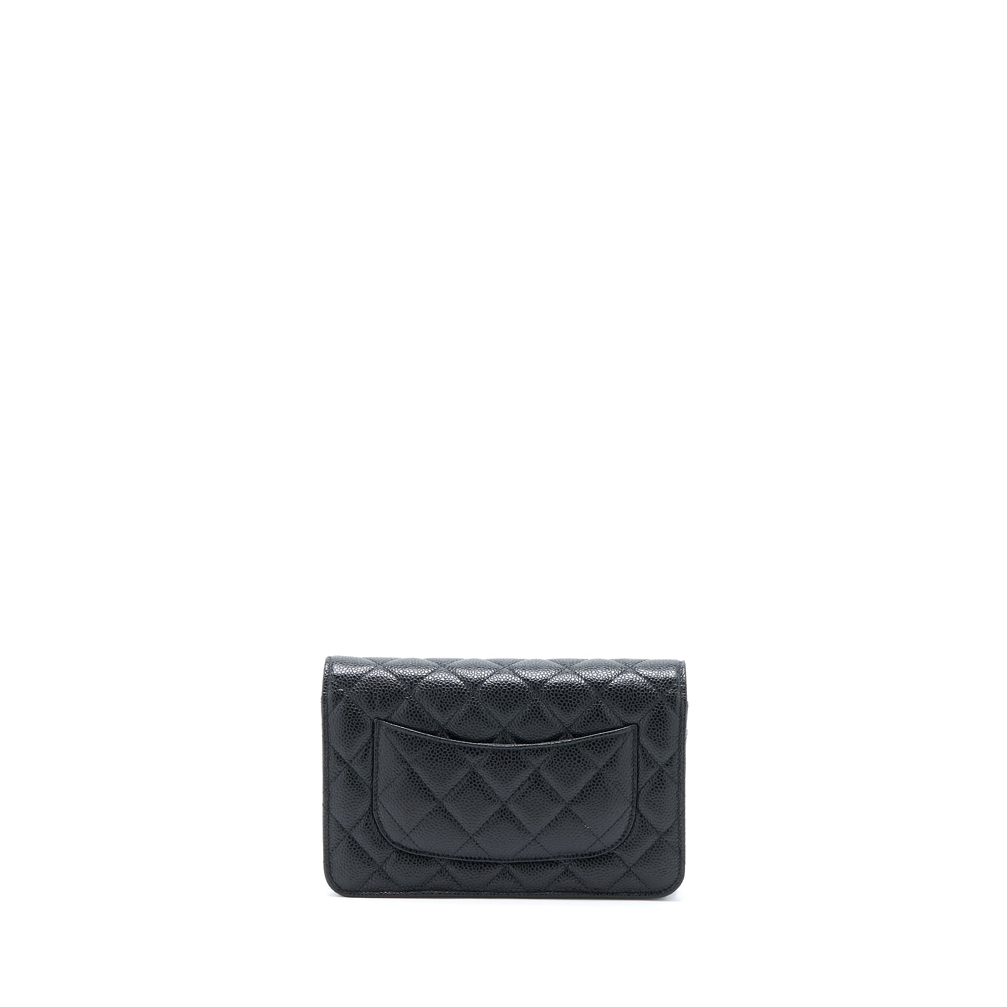 Chanel Classic Wallet On Chain Caviar Black  (Microchip)