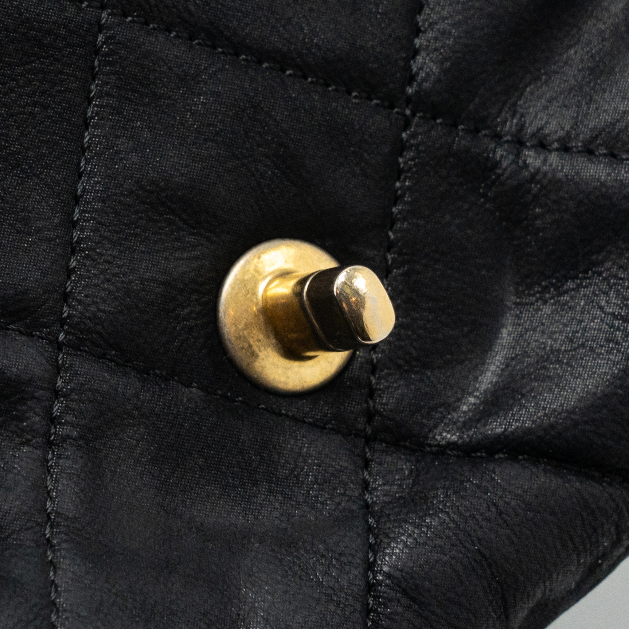 Chanel quilted seasonal flap bag Calfskin Iridescent black with